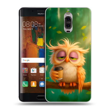 Пластиковый чехол на Huawei Mate 9 Pro с принтом сова Пластиковый чехол на Huawei Mate 9 Pro с принтом сова