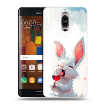 Пластиковый чехол на Huawei Mate 9 Pro с принтом кролик зайчик