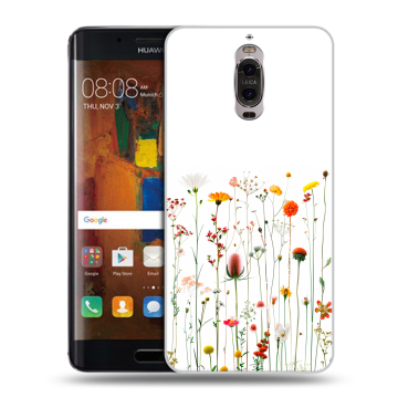 Пластиковый чехол на Huawei Mate 9 Pro с принтом цветы
