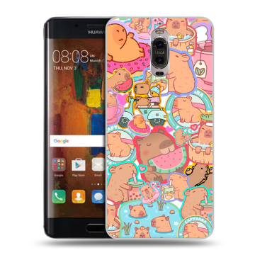 Пластиковый чехол на Huawei Mate 9 Pro с принтом капибары