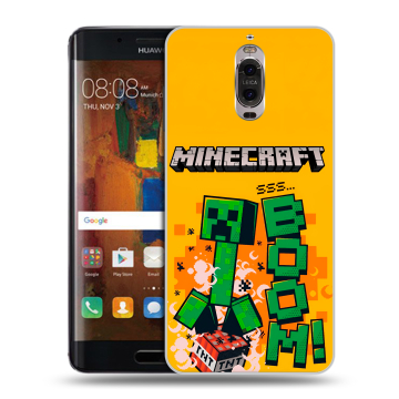 Пластиковый чехол на Huawei Mate 9 Pro с принтом Майнкрафт Minecraft