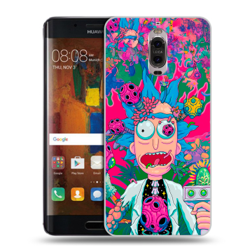 Пластиковый чехол на Huawei Mate 9 Pro с принтом Рик и Морти Rick Morty