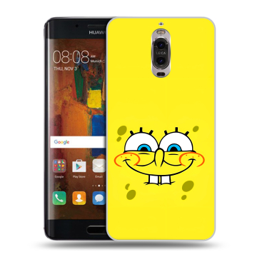 Пластиковый чехол на Huawei Mate 9 Pro с принтом спанчбоб спанч боб