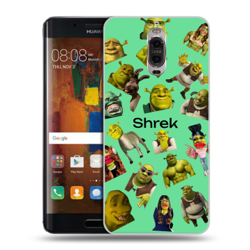 Пластиковый чехол на Huawei Mate 9 Pro с принтом Шрек Shrek