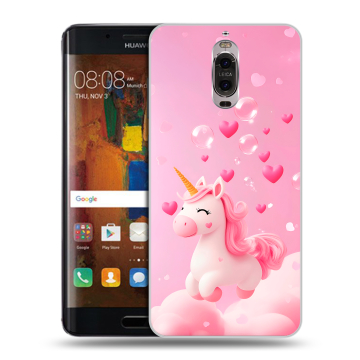 Пластиковый чехол на Huawei Mate 9 Pro с принтом Единорог Пластиковый чехол на Huawei Mate 9 Pro с принтом Единорог