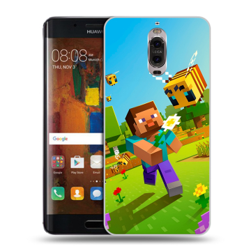 Пластиковый чехол на Huawei Mate 9 Pro с принтом Майнкрафт Minecraft