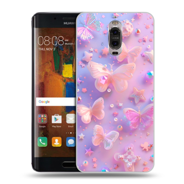 Пластиковый чехол на Huawei Mate 9 Pro с принтом Бабочки