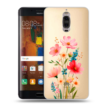 Пластиковый чехол на Huawei Mate 9 Pro с принтом Цветы