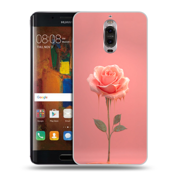 Пластиковый чехол на Huawei Mate 9 Pro с принтом Розовая роза