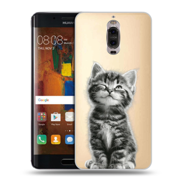Пластиковый чехол на Huawei Mate 9 Pro с принтом Котенок