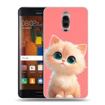 Пластиковый чехол на Huawei Mate 9 Pro с принтом Розовый котенок