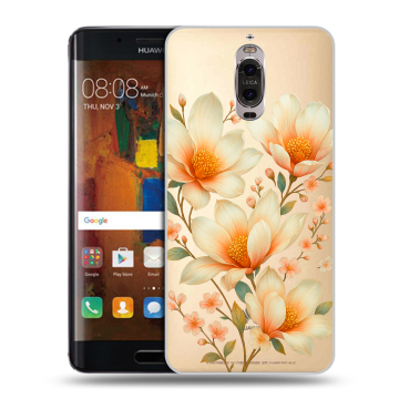 Пластиковый чехол на Huawei Mate 9 Pro с принтом Цветы