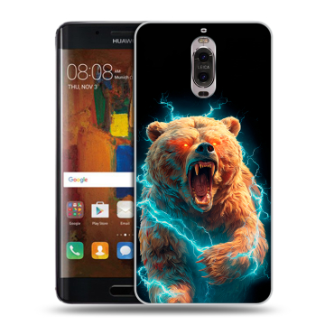 Пластиковый чехол на Huawei Mate 9 Pro с принтом Медведь