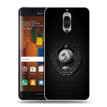 Пластиковый чехол на Huawei Mate 9 Pro с принтом Герб Флаг СССР