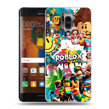 Пластиковый чехол на Huawei Mate 9 Pro с принтом Roblox Роблокс