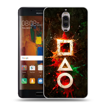Пластиковый чехол на Huawei Mate 9 Pro с принтом Squid Game Игра кальмара