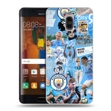 Пластиковый чехол на Huawei Mate 9 Pro с принтом Man City Манчестер Сити