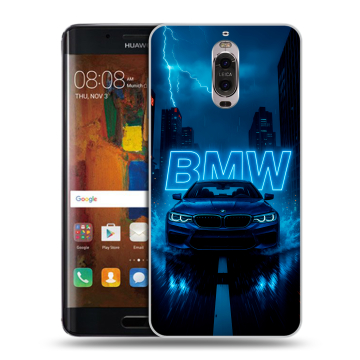 Пластиковый чехол на Huawei Mate 9 Pro с принтом BMW БМВ Пластиковый чехол на Huawei Mate 9 Pro с принтом BMW БМВ