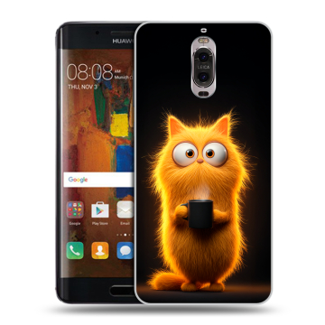 Пластиковый чехол на Huawei Mate 9 Pro с принтом Смешной кот