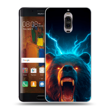Пластиковый чехол на Huawei Mate 9 Pro с принтом Медведь