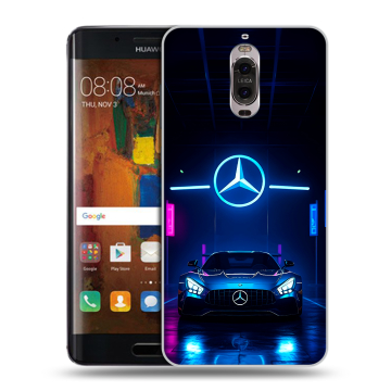 Пластиковый чехол на Huawei Mate 9 Pro с принтом Mercedes Мерседес Пластиковый чехол на Huawei Mate 9 Pro с принтом Mercedes Мерседес