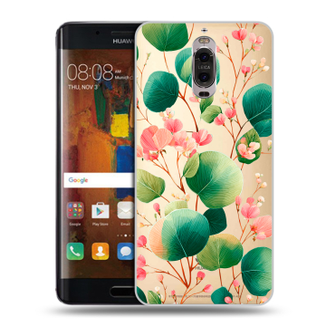 Пластиковый чехол на Huawei Mate 9 Pro с принтом женский