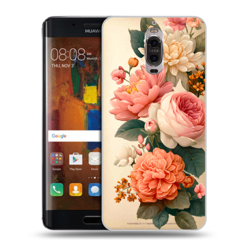 Пластиковый чехол на Huawei Mate 9 Pro с принтом цветы