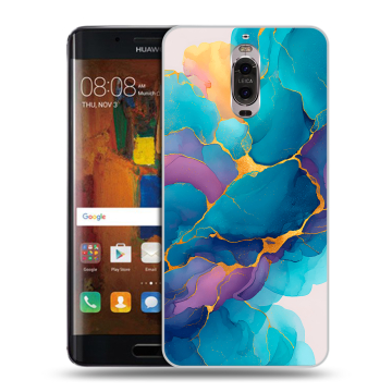 Пластиковый чехол на Huawei Mate 9 Pro с принтом Мрамор блестки