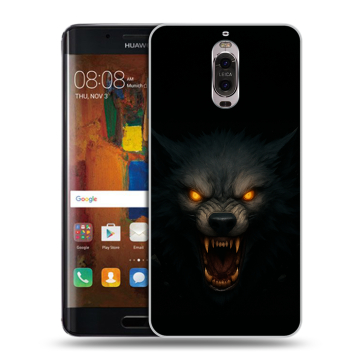Пластиковый чехол на Huawei Mate 9 Pro с принтом Волк
