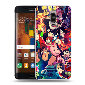 Пластиковый чехол на Huawei Mate 9 Pro с принтом Gravity Falls Гравити Фолз