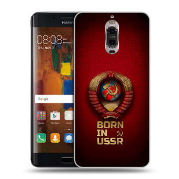 Пластиковый чехол на Huawei Mate 9 Pro с принтом Флаг Герб СССР