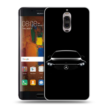 Пластиковый чехол на Huawei Mate 9 Pro с принтом Mercedes Мерседес Пластиковый чехол на Huawei Mate 9 Pro с принтом Mercedes Мерседес