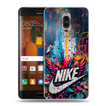 Пластиковый чехол на Huawei Mate 9 Pro с принтом Nike Найк