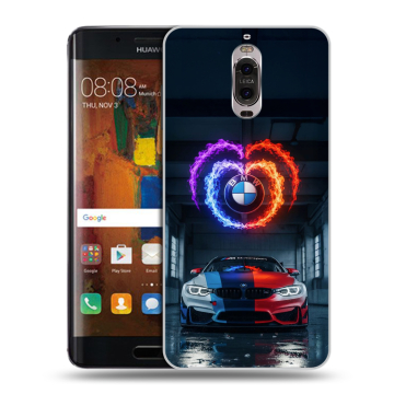 Пластиковый чехол на Huawei Mate 9 Pro с принтом BMW БМВ