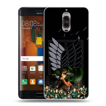 Пластиковый чехол на Huawei Mate 9 Pro с принтом Атака титанов Пластиковый чехол на Huawei Mate 9 Pro с принтом Атака титанов