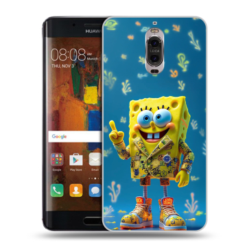 Пластиковый чехол на Huawei Mate 9 Pro с принтом Спанч боб Спанчбоб
