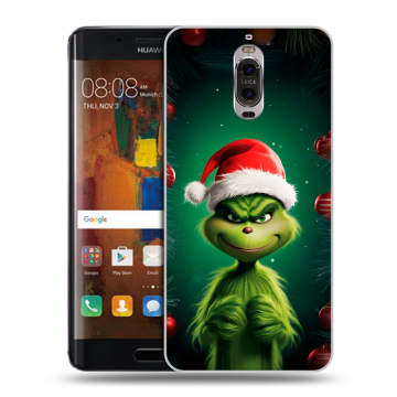 Пластиковый чехол на Huawei Mate 9 Pro с принтом Гринч Новый год Рождество Пластиковый чехол на Huawei Mate 9 Pro с принтом Гринч Новый год Рождество