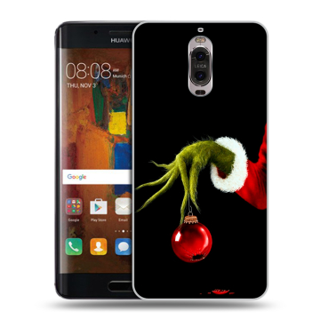 Пластиковый чехол на Huawei Mate 9 Pro с принтом Новый год Гринч Пластиковый чехол на Huawei Mate 9 Pro с принтом Новый год Гринч