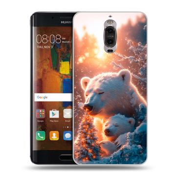 Пластиковый чехол на Huawei Mate 9 Pro с принтом Новый год