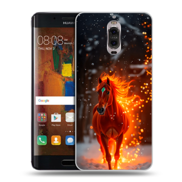 Пластиковый чехол на Huawei Mate 9 Pro с принтом Новый год