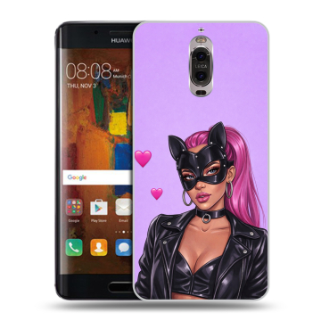 Пластиковый чехол на Huawei Mate 9 Pro с принтом женский Пластиковый чехол на Huawei Mate 9 Pro с принтом женский