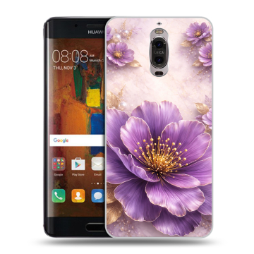 Пластиковый чехол на Huawei Mate 9 Pro с принтом женский