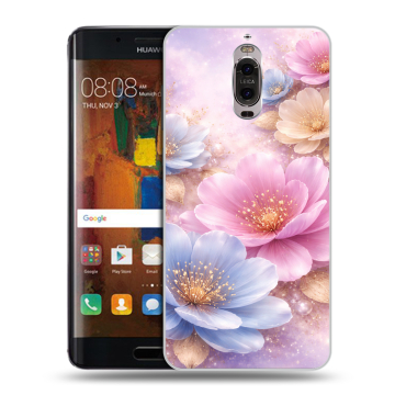 Пластиковый чехол на Huawei Mate 9 Pro с принтом женский