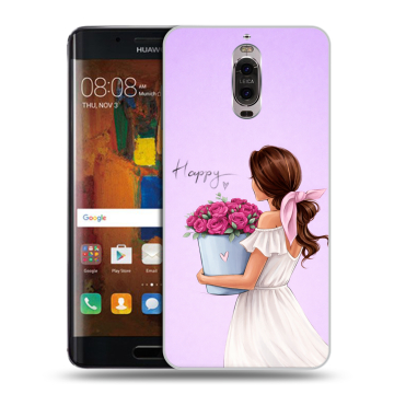 Пластиковый чехол на Huawei Mate 9 Pro с принтом женский