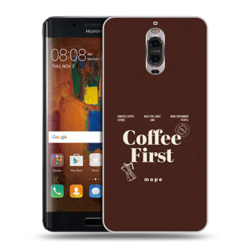 Пластиковый чехол на Huawei Mate 9 Pro с принтом женский