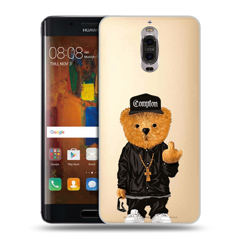 Пластиковый чехол на Huawei Mate 9 Pro с принтом Мишка Пластиковый чехол на Huawei Mate 9 Pro с принтом Мишка