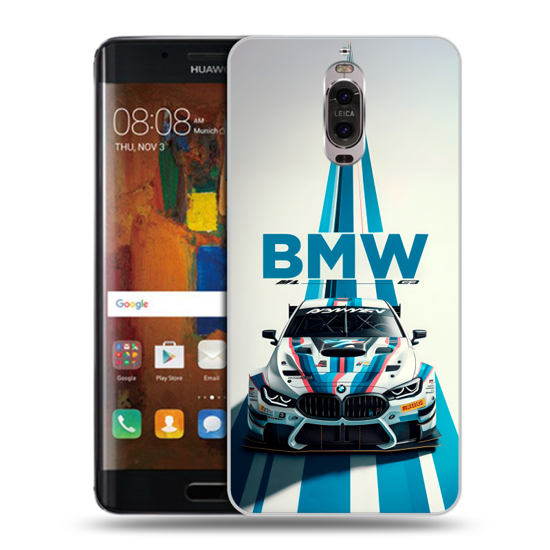 Пластиковый чехол на Huawei Mate 9 Pro с принтом БМВ BMW Пластиковый чехол на Huawei Mate 9 Pro с принтом БМВ BMW