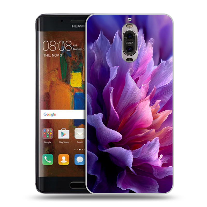 Пластиковый чехол на Huawei Mate 9 Pro с принтом женский цветы Пластиковый чехол на Huawei Mate 9 Pro с принтом женский цветы