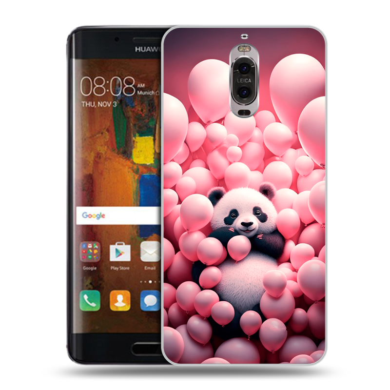 Пластиковый чехол на Huawei Mate 9 Pro с принтом Панда Пластиковый чехол на Huawei Mate 9 Pro с принтом Панда