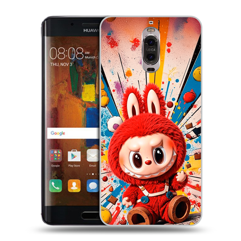 Пластиковый чехол на Huawei Mate 9 Pro с принтом Labubu Лабубу Пластиковый чехол на Huawei Mate 9 Pro с принтом Labubu Лабубу